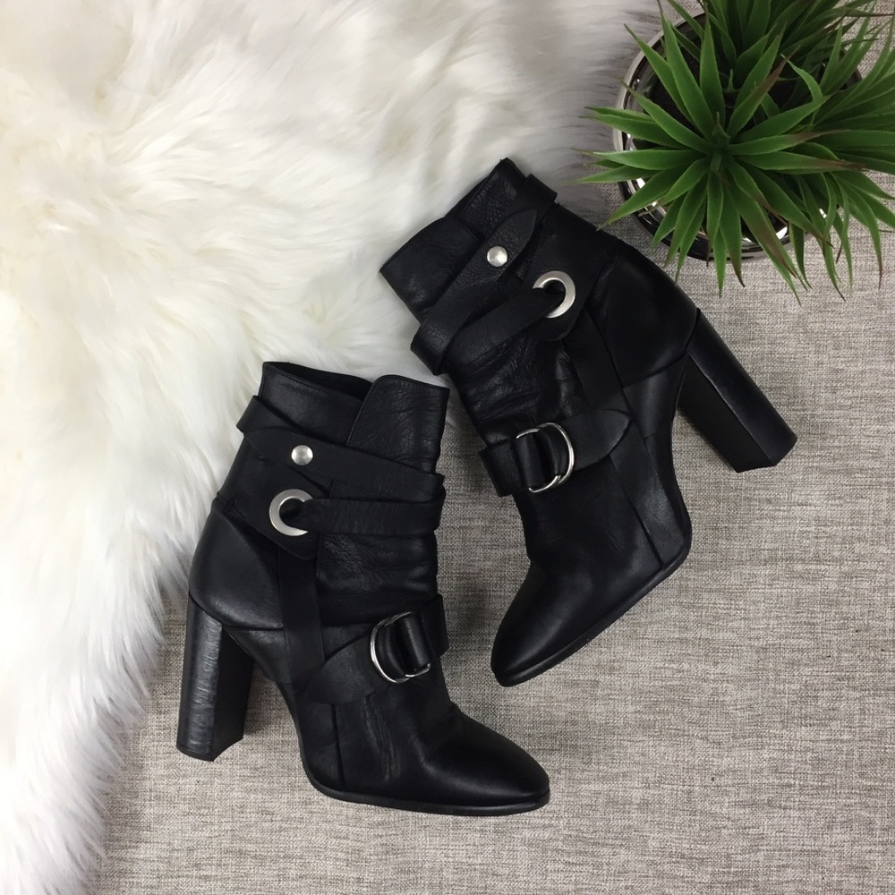 Topshop Halston Buckle Boots